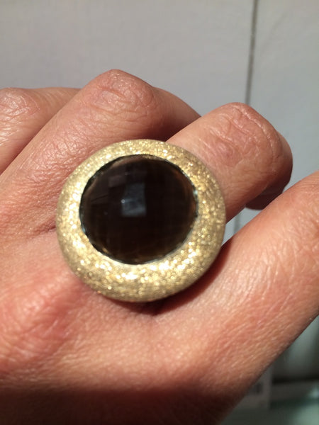 Glitterati Ring Smokey Quartz
