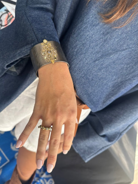 Jaisalmer Five Raw Diamond Horizon Ring