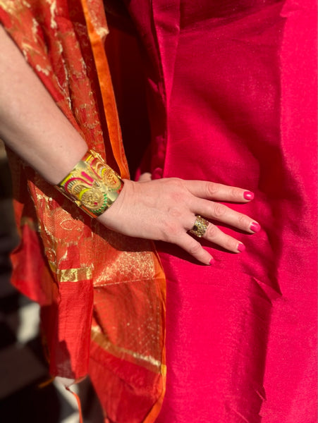 18K Gold Plated Tridevi Cuff