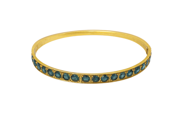Capri Sunlight Blue Tourmaline Bangle