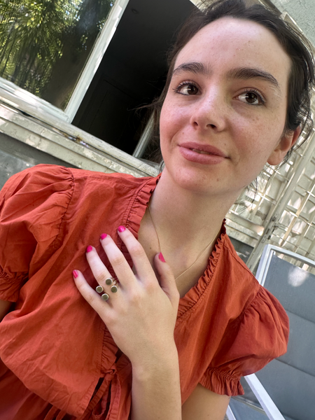 18K Gold Plated Gaudi Four Dot Hugger