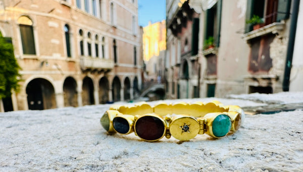 Gold Plated Navaratna Bangle