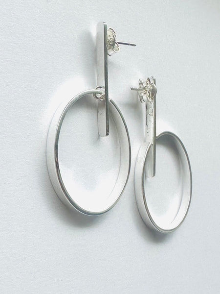 Berlin Bauhaus Hoop Earrings