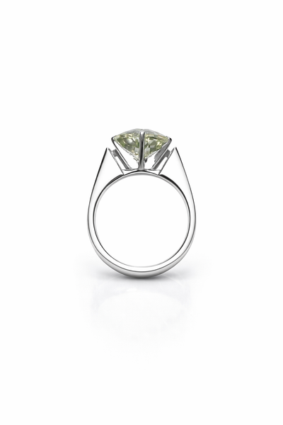 Icelandic Vatnajökull Classic Cocktail Ring - Green Amethyst