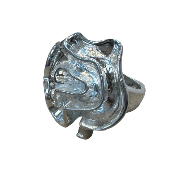 Large Gaudi Flower Cocktail Ring