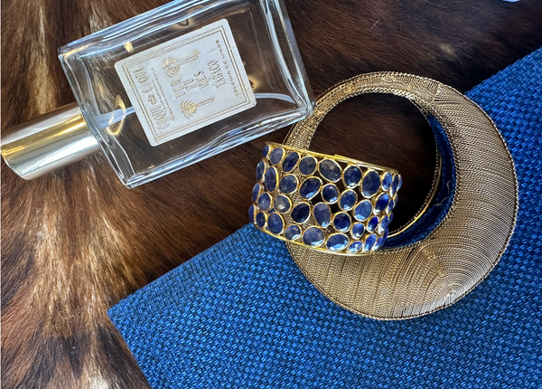 Mosaic Jaipur Fused Sapphire Open Wired Cuff