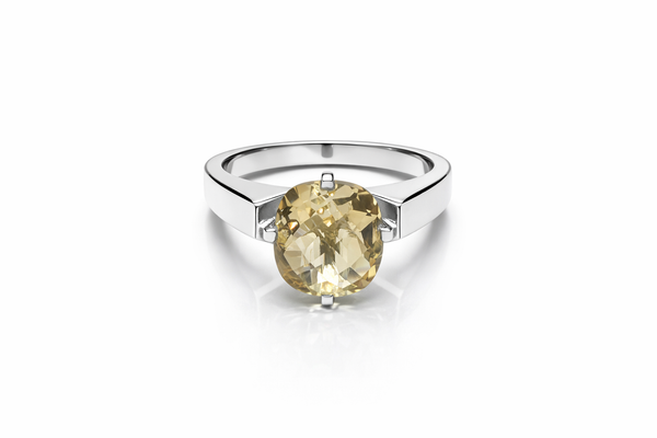 Icelandic Vatnajökull Classic Cocktail Ring - Citrine