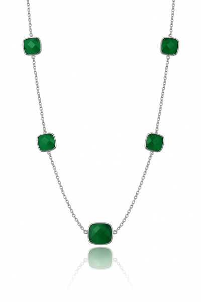 Tuscan Twilight Necklace – Green Onyx
