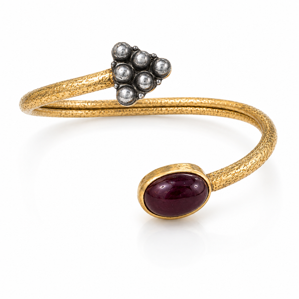 Ruby Temple Twist Cuff