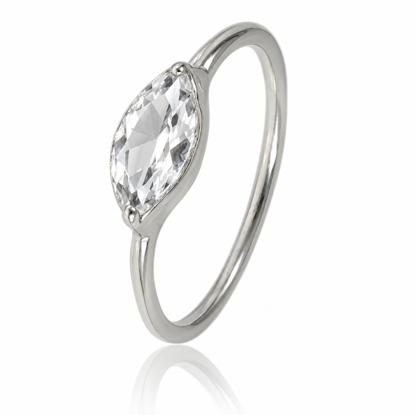 Amazon Stacking Leaf Ring Crystal