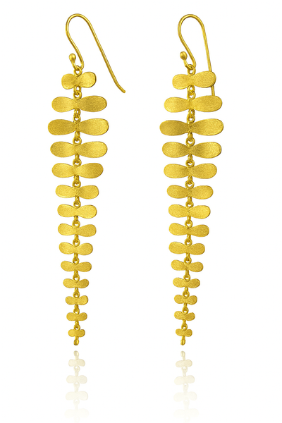 Gold Plated Brazilian Firefly Earrings