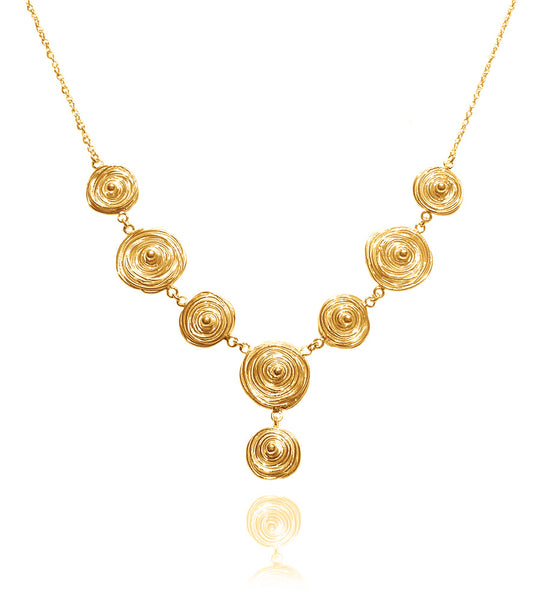Gold Plated Jalebi Necklace