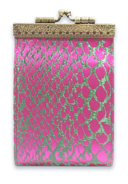 Card Holder Fuchsia/ Green RFID