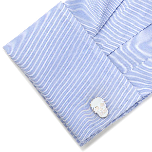 Glow-in-the-Dark Skull Cufflinks