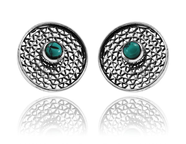 Tel Aviv Dot Earrings Turquoise