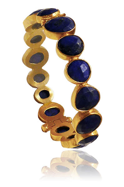 Peacock Bangle Lapis Lazuli