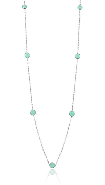 Otto Necklace Aqua Chalcedony