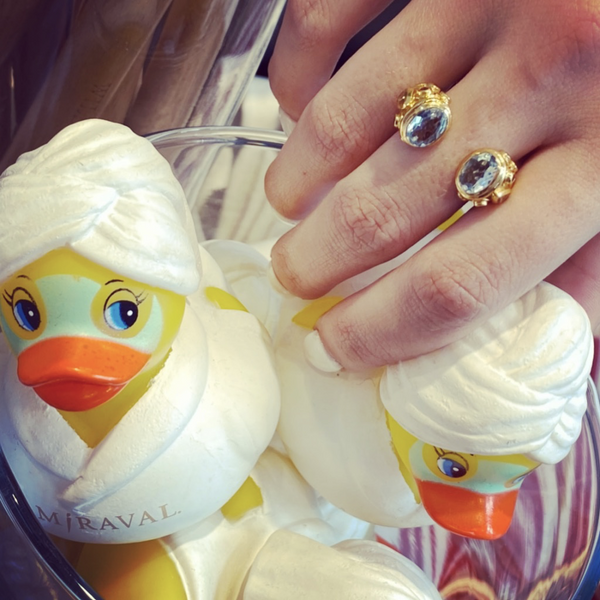 Large Serpentine Open Stone Ring Garnet 5