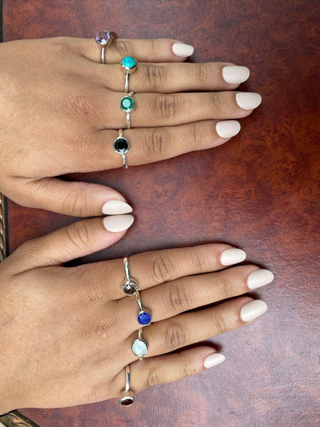 Brushed Stackable Jaipuri Circle Ring