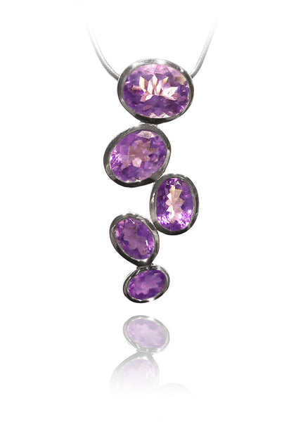 Brazilian Raindrop Pendant Amethyst