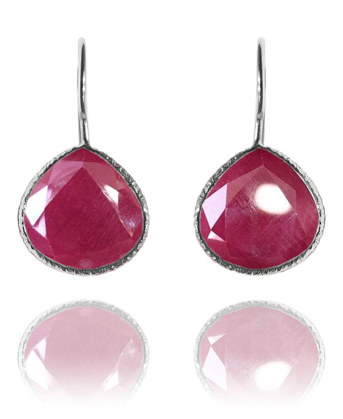 Peacock Drops Rough Cut Ruby