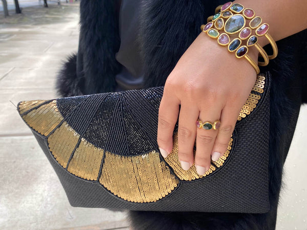 Mixed Tourmaline Large Cuff