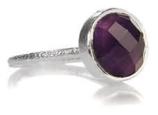 Capri Medium Stackable Circle Ring Amethyst