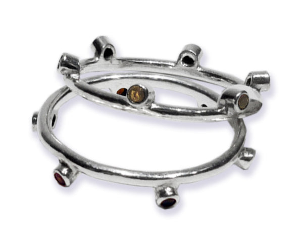 Guntha Ring Mixed Stones