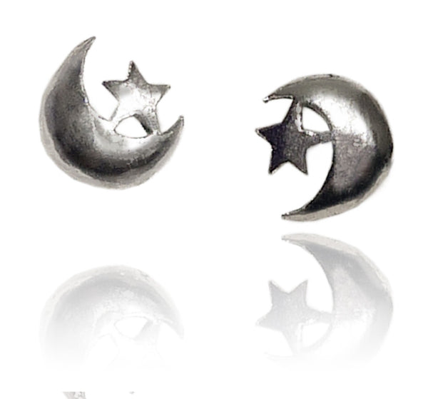 Star and Moon Studs