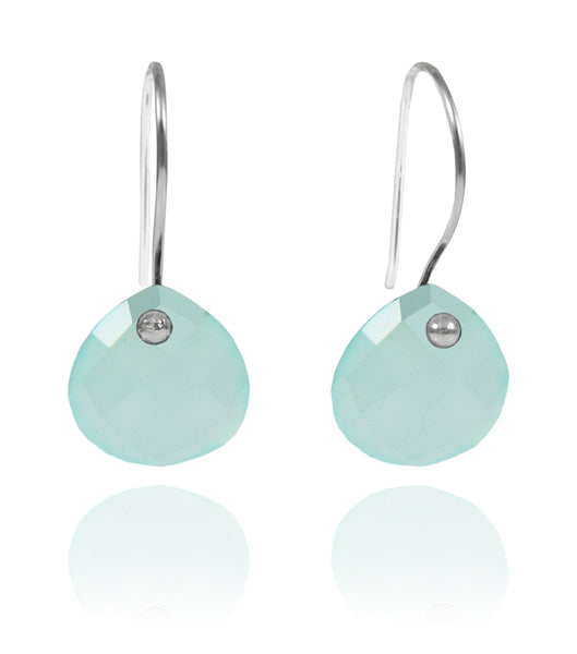 Mini Jaipuri Drops Aqua Chalcedony