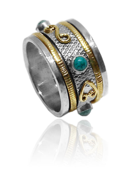 Tel Aviv Spinner Ring Turquoise