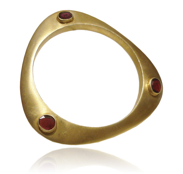 Jaipuri Triangular Bracelet Garnet