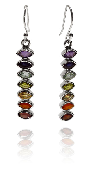 Marquee Cut Chakra Earrings