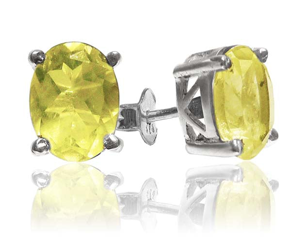 Jaipuri Studs Lemon Topaz