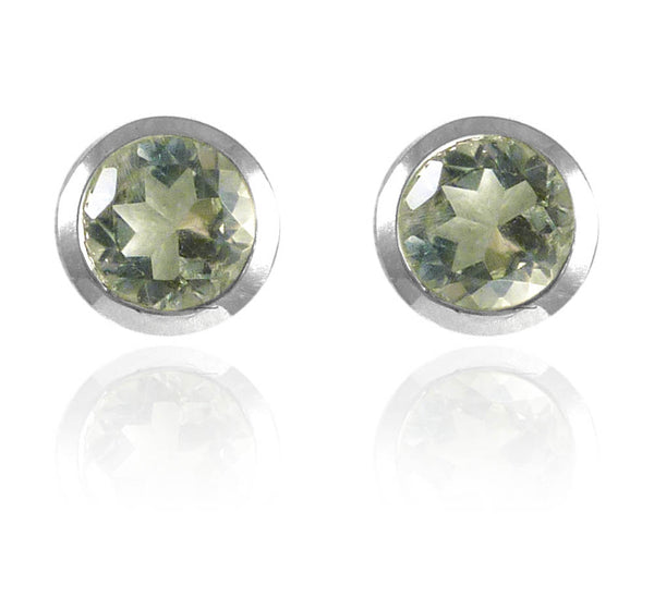 Gaudi Gemstone Studs Green Amethyst