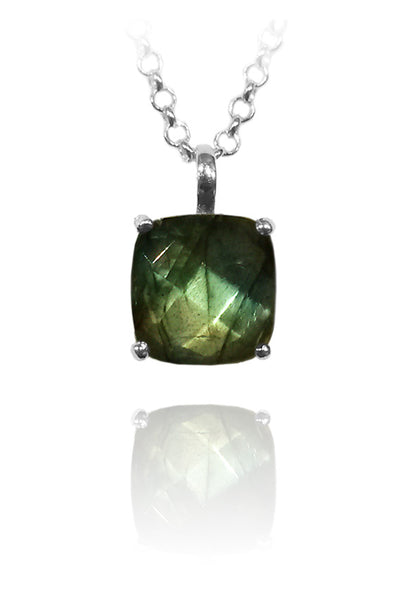 Capri Square Pendant Labradorite