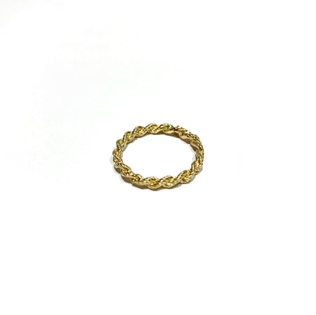 10k Gold Diamond Leaf Wrap Ring Size 6.5