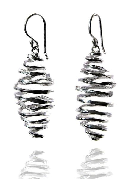 Battered Honey Comb Earrings