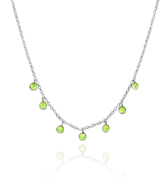 7 Stone Kathak Necklace Peridot