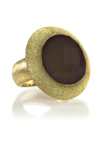 Glitterati Ring Smokey Quartz