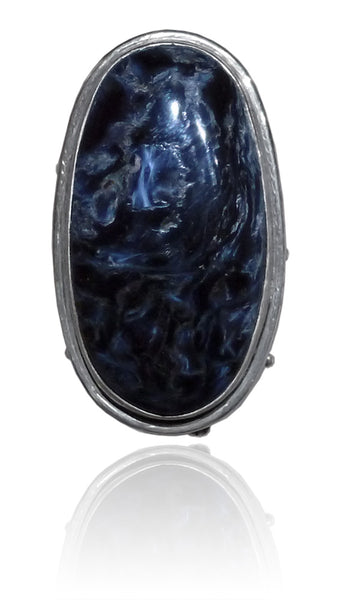 Komodo Dragon Cocktail Ring Pietersite