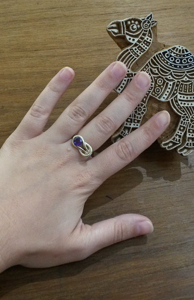 Zamalek Evil Eye Ring Iolite