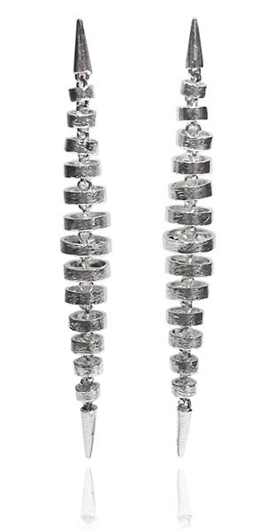 Brazilian Concentric Seed Leaf Earrings