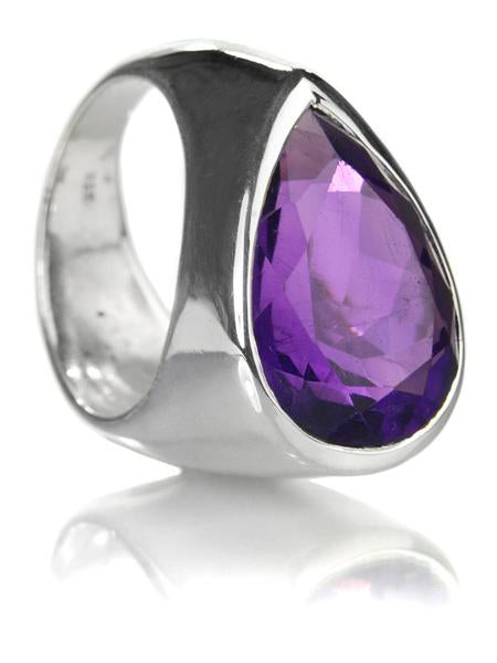 Side Paisley Ring Amethyst