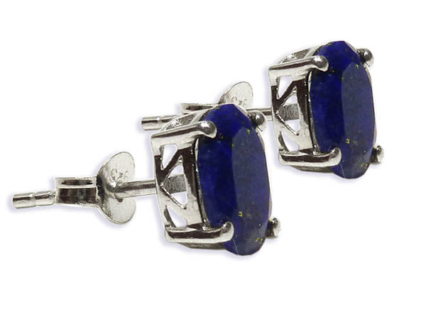 Jaipuri Studs Lapis Lazuli