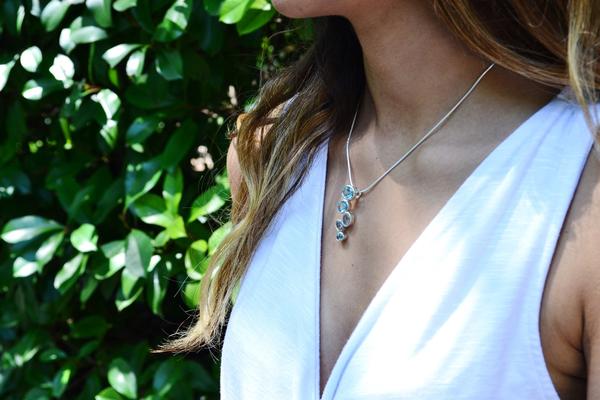 Brazilian Raindrop Pendant Garnet