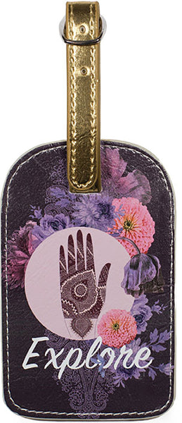 Luggage Tag Floral Explore