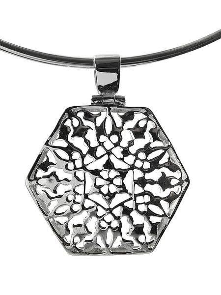 Hexagonal Arabesque Pendant