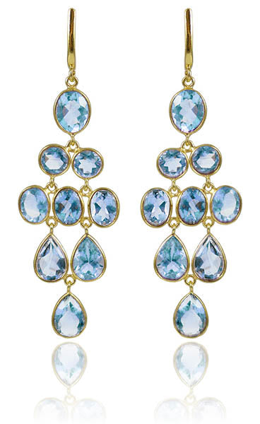 Jaipuri Chandeliers Blue Topaz