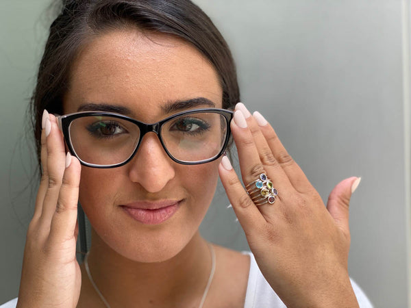 Bilbao Stacking Ring Blue Topaz